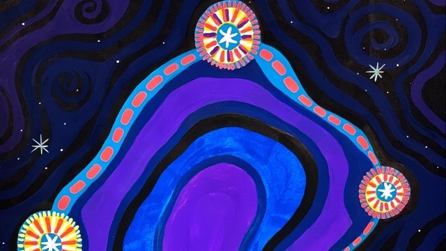 Krystal Hurst, Worimi Nation, &#039;Southern Cross&#039; (detail), 2020