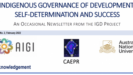 Second Newsletter from the Indigenous Governance of Development Project